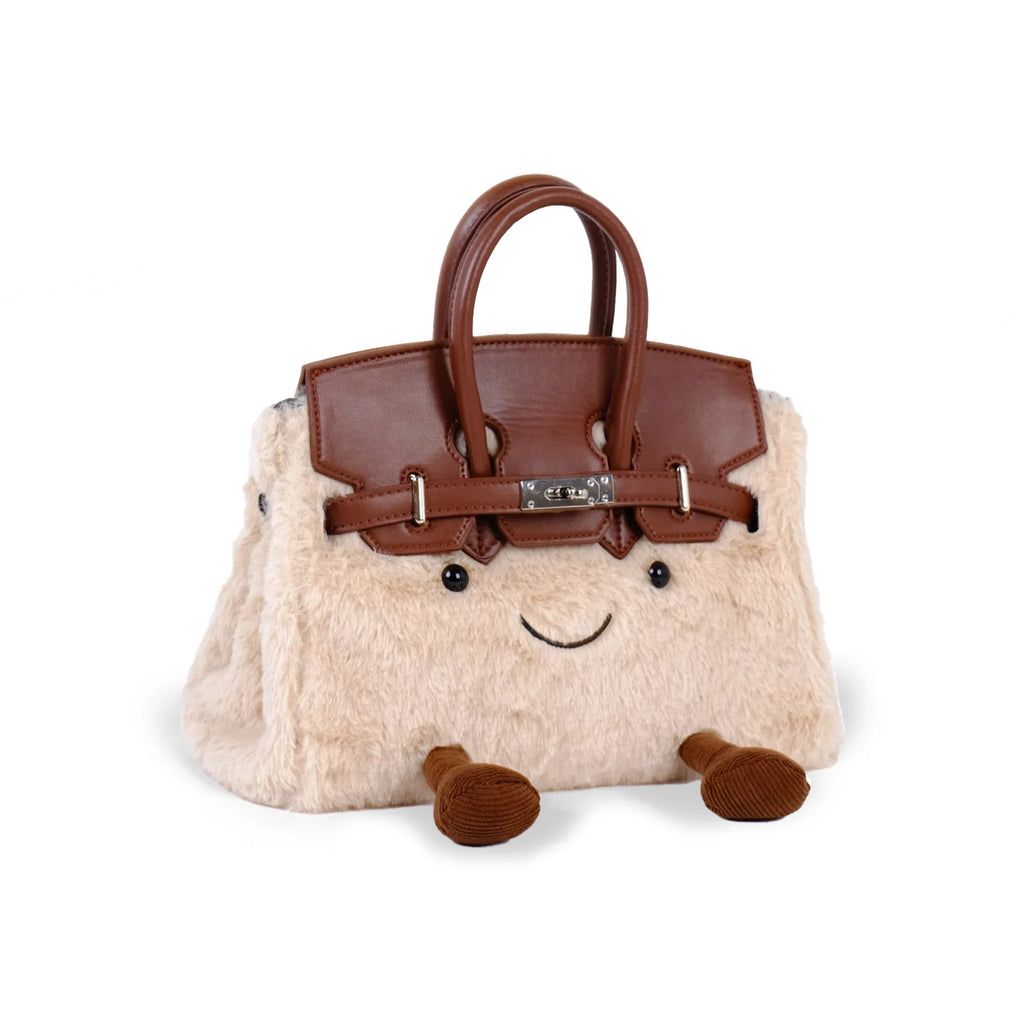 Cute plush messenger bag women's 2025 autumn and winter new cartoon fashion fluffy handbag